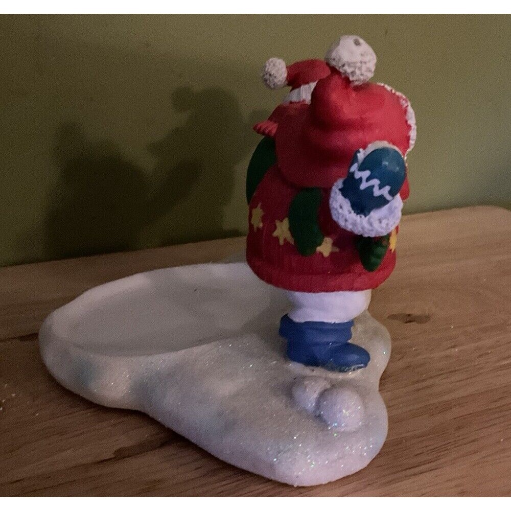 Yankee Candle Snowball Fight Snowmen Candle Holder Retired‎ No Chips Or Cracks - Picture 2 of 9